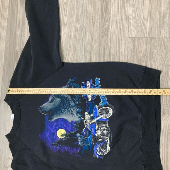 Vintage 90s Harley-Davidson Biker Motorcycle Crew Neck Sweatshirt Sweater Size M - Picture 5 of 5